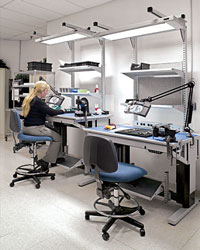 Ergonomic workstation.